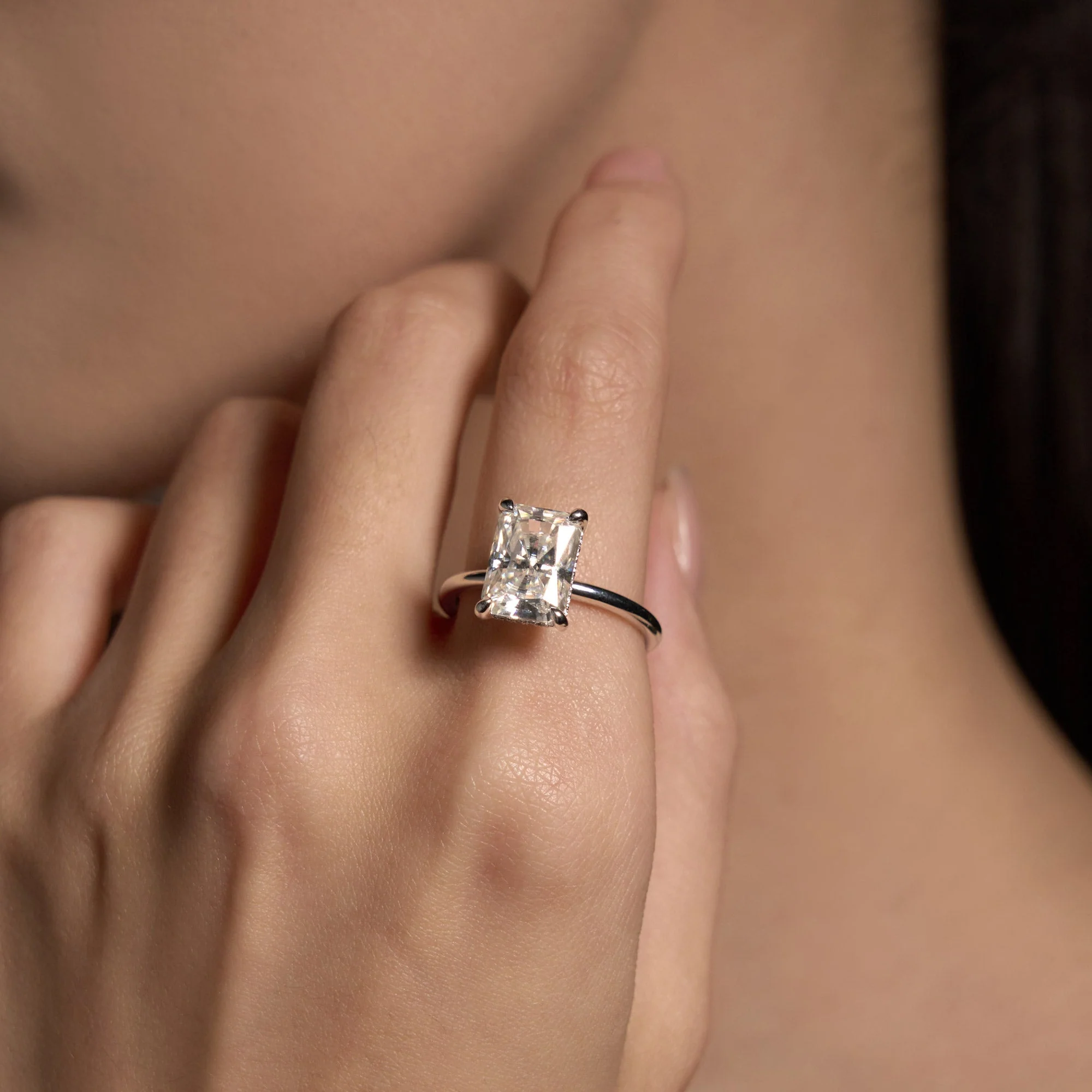 Radiant Solitaire Ring - Image 7