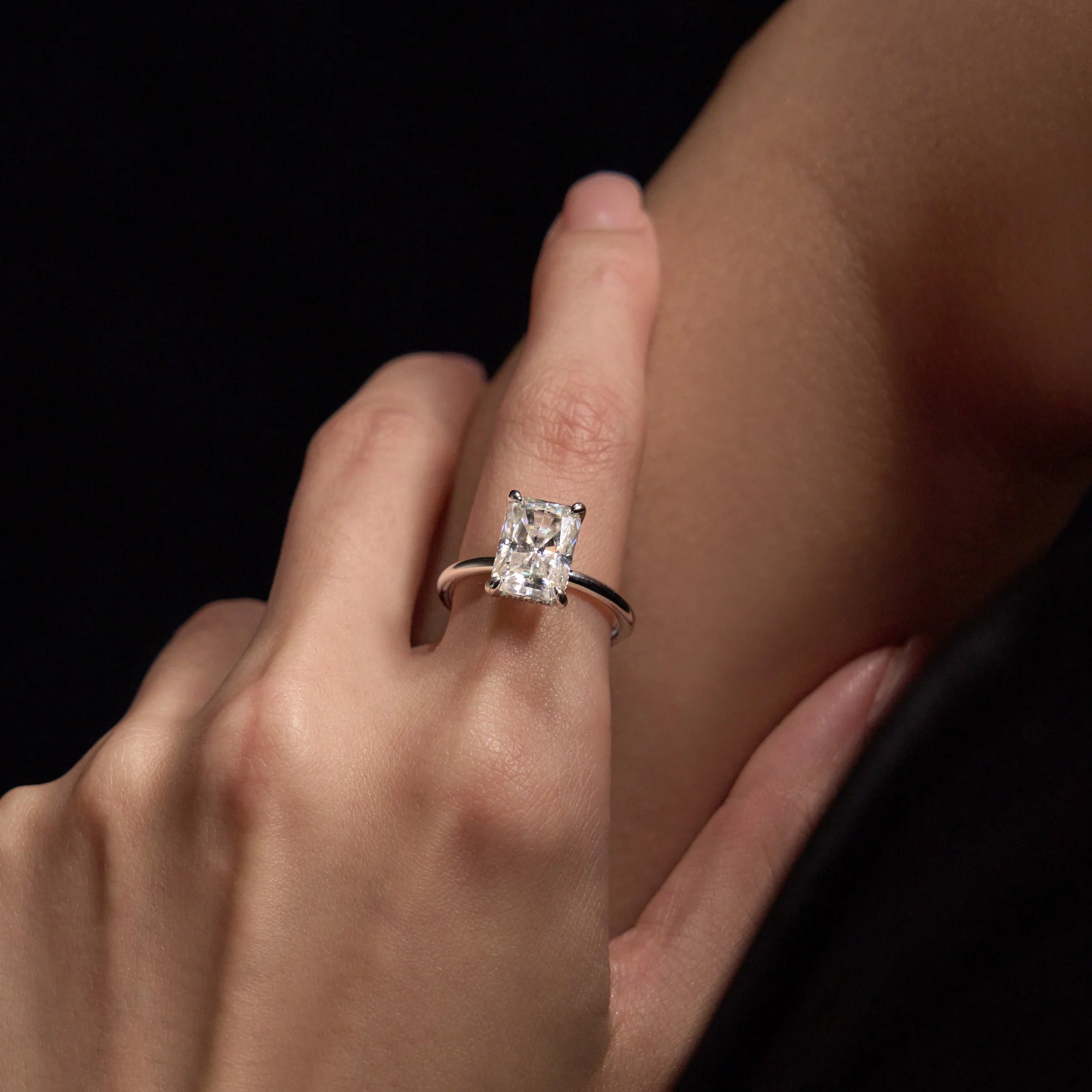 Radiant Solitaire Ring - Image 9
