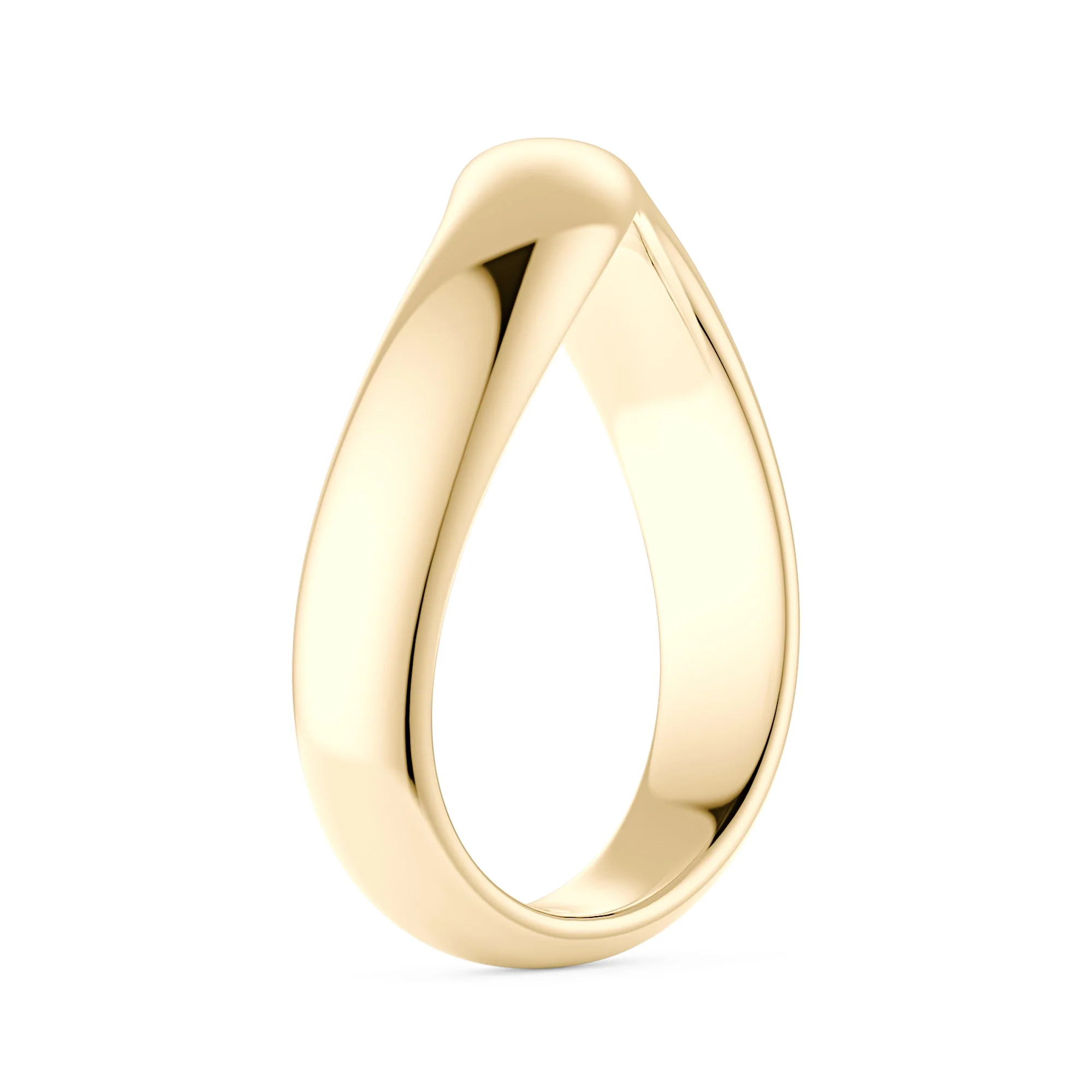 Nature Inspired Wave Solid Band - Image 3